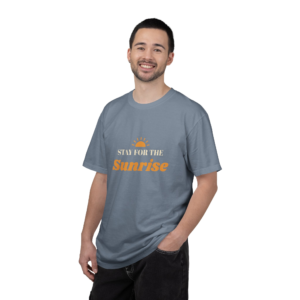 Stay for the Sunrise Tee, Mental Health Awareness Shirt, Hope Sunrise Graphic T-Shirt
